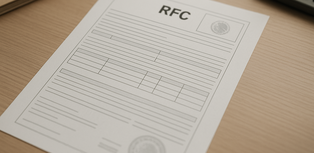 Guía visual sobre el RFC y obligaciones fiscales básicas en México.