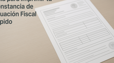 Imprimir constancia de situación fiscal en México