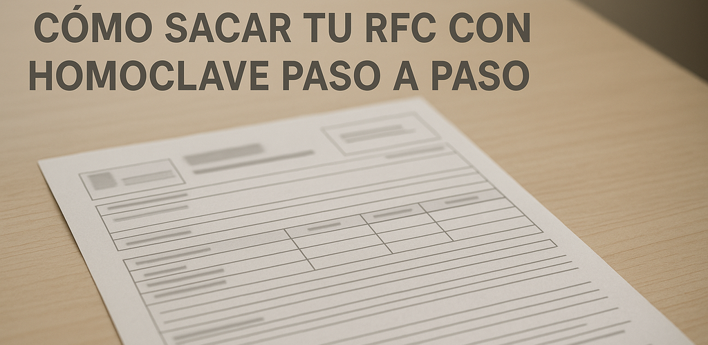 Cómo sacar tu RFC con homoclave