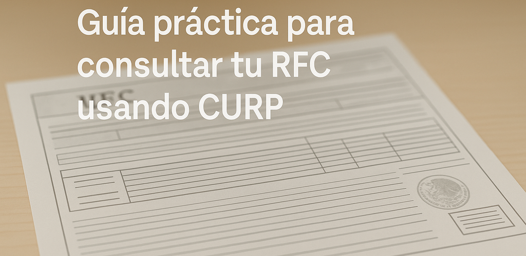 Cómo consultar tu RFC usando CURP