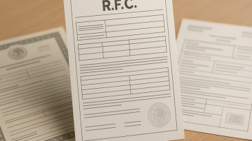 Revisión de documentos para el trámite del RFC en las oficinas del SAT.