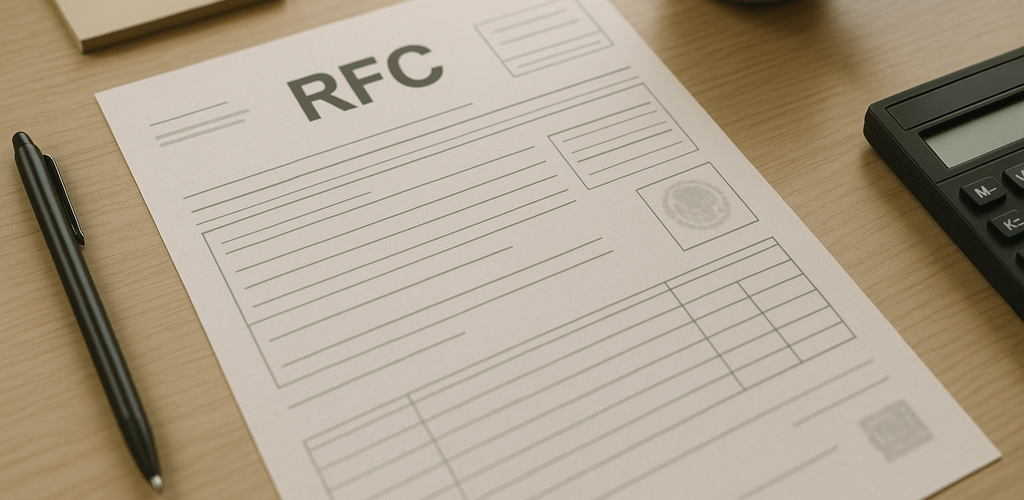 Ilustración representativa de la homoclave en el RFC