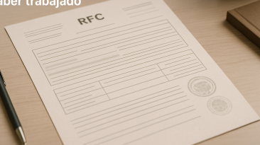 Un joven gestionando su RFC en línea a través de una computadora.