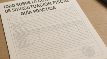 Grafico relacionado con la constancia de situación fiscal y el RFC en México.