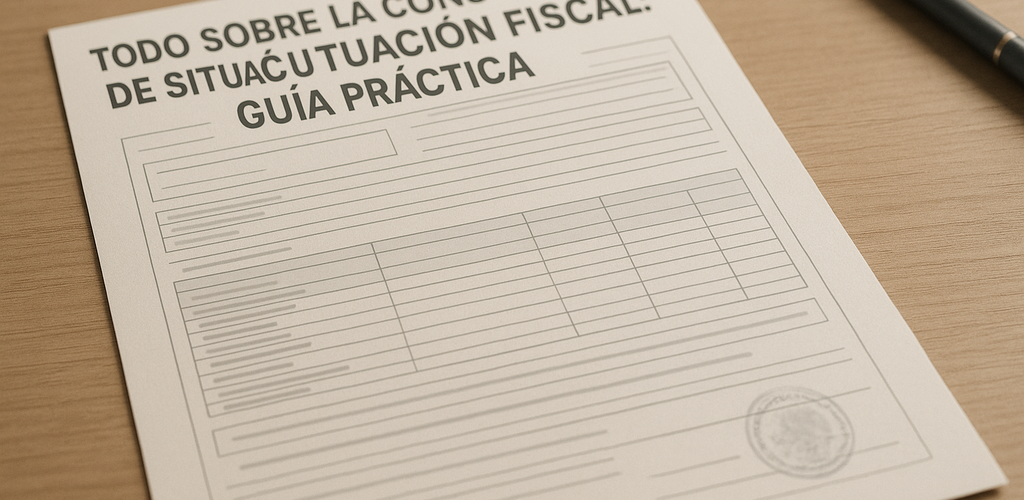 Grafico relacionado con la constancia de situación fiscal y el RFC en México.